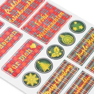 Cartoon die cut stickers